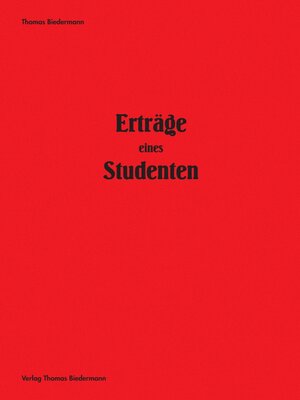 cover image of Erträge eines Studenten